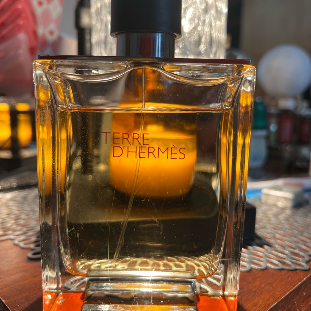 Hermes Orange Candle Holder Accents